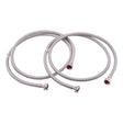 Eastman 48372 6 ft. Braided Stainless Steel Washing Machine Hoses with 3/4 in. FHT Ends (2 Pack)