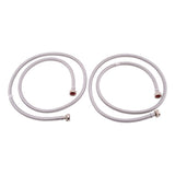 Eastman 48372 6 ft. Braided Stainless Steel Washing Machine Hoses with 3/4 in. FHT Ends (2 Pack) - 3