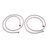 Eastman 48372 6 ft. Braided Stainless Steel Washing Machine Hoses with 3/4 in. FHT Ends (2 Pack) - 3