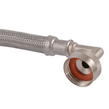 Eastman 48375 3/4 in FHT 6 ft Braided Stainless Steel Washing Machine Connector with Elbow - 2