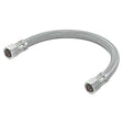 Eastman 48384 2 ft Braided Stainless Steel Icemaker Connector with 1/4 in Comp x 1/4 in Comp Connections