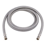 Eastman 48388 1/4 in. Comp. x 1/4 in. Comp. x 6 ft. Braided Stainless Steel Icemaker Connector