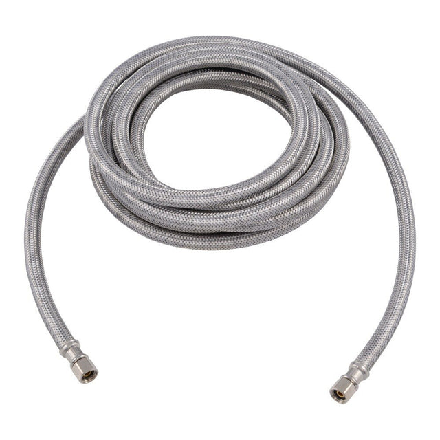 Eastman 48390 1/4 in Comp x 1/4 in Comp 15 ft Braided Stainless Steel Icemaker Connector