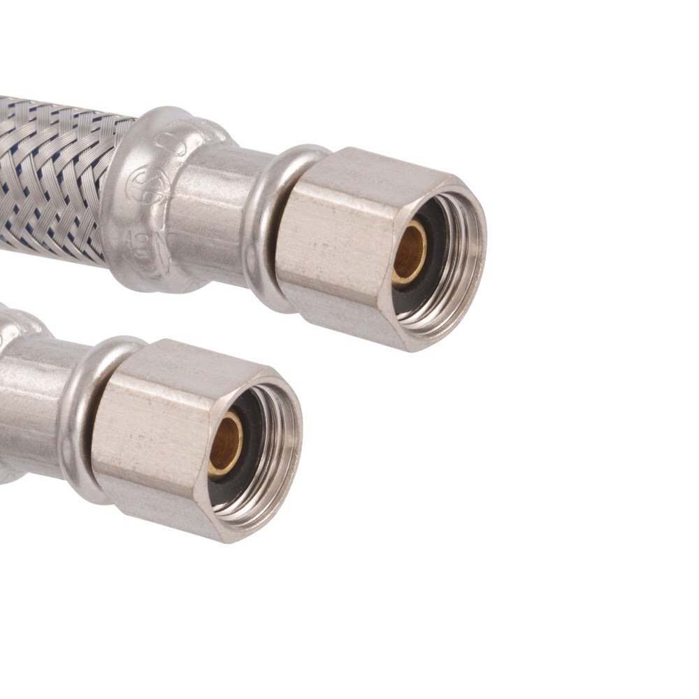 Eastman 48390 1/4 in Comp x 1/4 in Comp 15 ft Braided Stainless Steel Icemaker Connector - 2