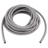 Eastman 48392 25 ft. Braided Stainless Steel Ice Maker Supply Line with 1/4 in. Compression Ends