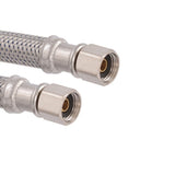 Eastman 48392 25 ft. Braided Stainless Steel Ice Maker Supply Line with 1/4 in. Compression Ends - 2