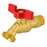 Eastman 48600 1/2 in MIP Brass Hose Bibb with Butterfly Handle