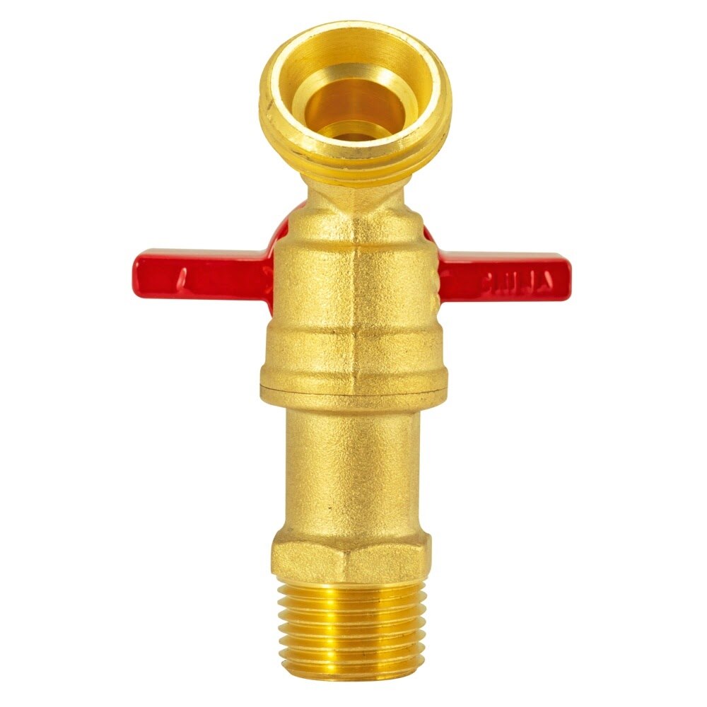 Eastman 48600 1/2 in MIP Brass Hose Bibb with Butterfly Handle - 2