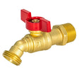 Eastman 48601 3/4 in MIP Brass Quarter Turn Hose Bibb for Outdoor Irrigation