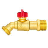 Eastman 48601 3/4 in MIP Brass Quarter Turn Hose Bibb for Outdoor Irrigation - 3