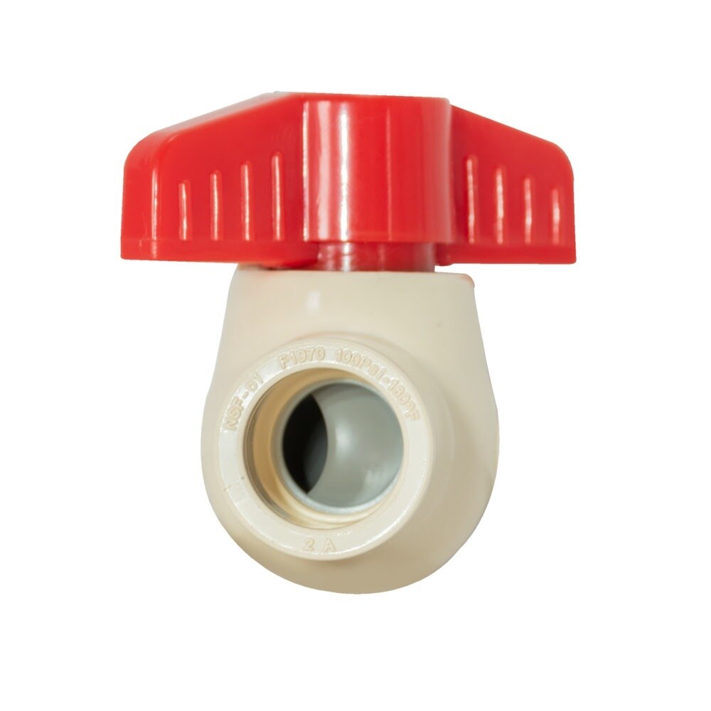 Eastman 48636 1/2 in. CPVC Full Port Slip Ball Valve for Potable Water - 2