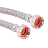 Eastman 48640 10 ft Stainless Steel Washing Machine Hose with Female Hose Thread Connections - 3