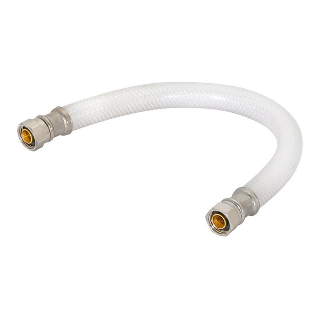 Eastman 48731 3/8 in. Comp x 3/8 in. Comp x 24 in. Flexible PVC Faucet Supply Line with Brass Insert