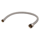 Eastman 48741 7/16 in. Compression x 7/8 in. Ballcock x 20 in. Braided Toilet Supply Line with Brass Insert