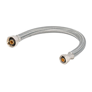 Eastman 48742 1/2 in IPS x 7/16 in Comp x 12 in Braided Stainless Steel Supply Line with Brass Insert