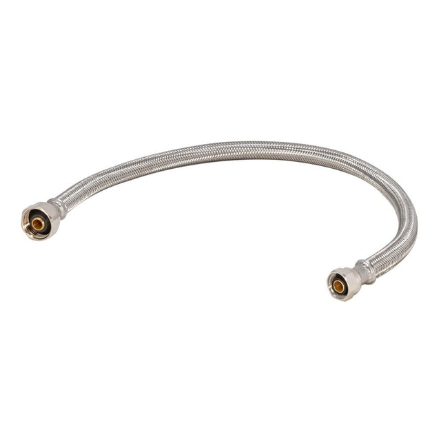Eastman 48744 1/2 in. IPS x 7/16 in. Compression x 20 in. Braided Stainless Steel Faucet Connector