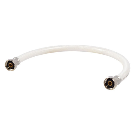 Eastman 48902 1/2 in IPS x 1/2 in IPS x 20 in Flexible PVC Faucet Supply Line with Plastic Insert