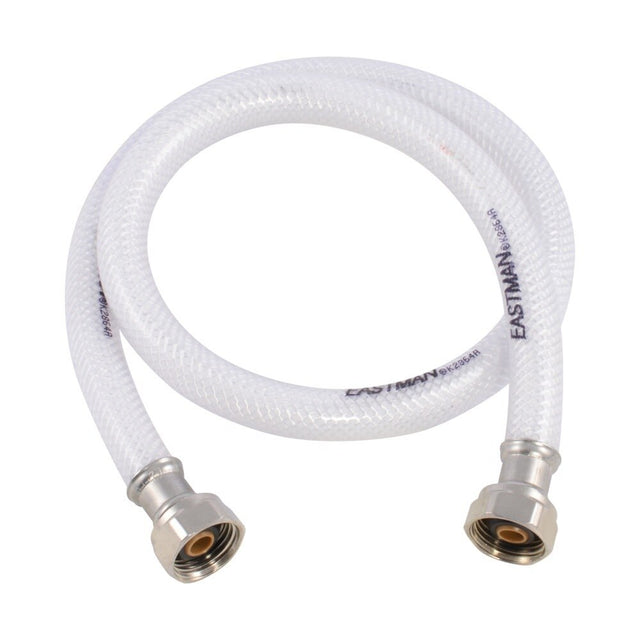 Eastman 48904 1/2 in. IPS x 1/2 in. IPS x 30 in. Flexible PVC Faucet Supply Line with Plastic Insert