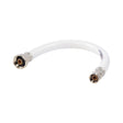 Eastman 48909 1/2 in. IPS x 3/8 in. Comp x 12 in. PVC Flex Water Supply Line with Plastic Insert