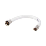 Eastman 48909 1/2 in. IPS x 3/8 in. Comp x 12 in. PVC Flex Water Supply Line with Plastic Insert