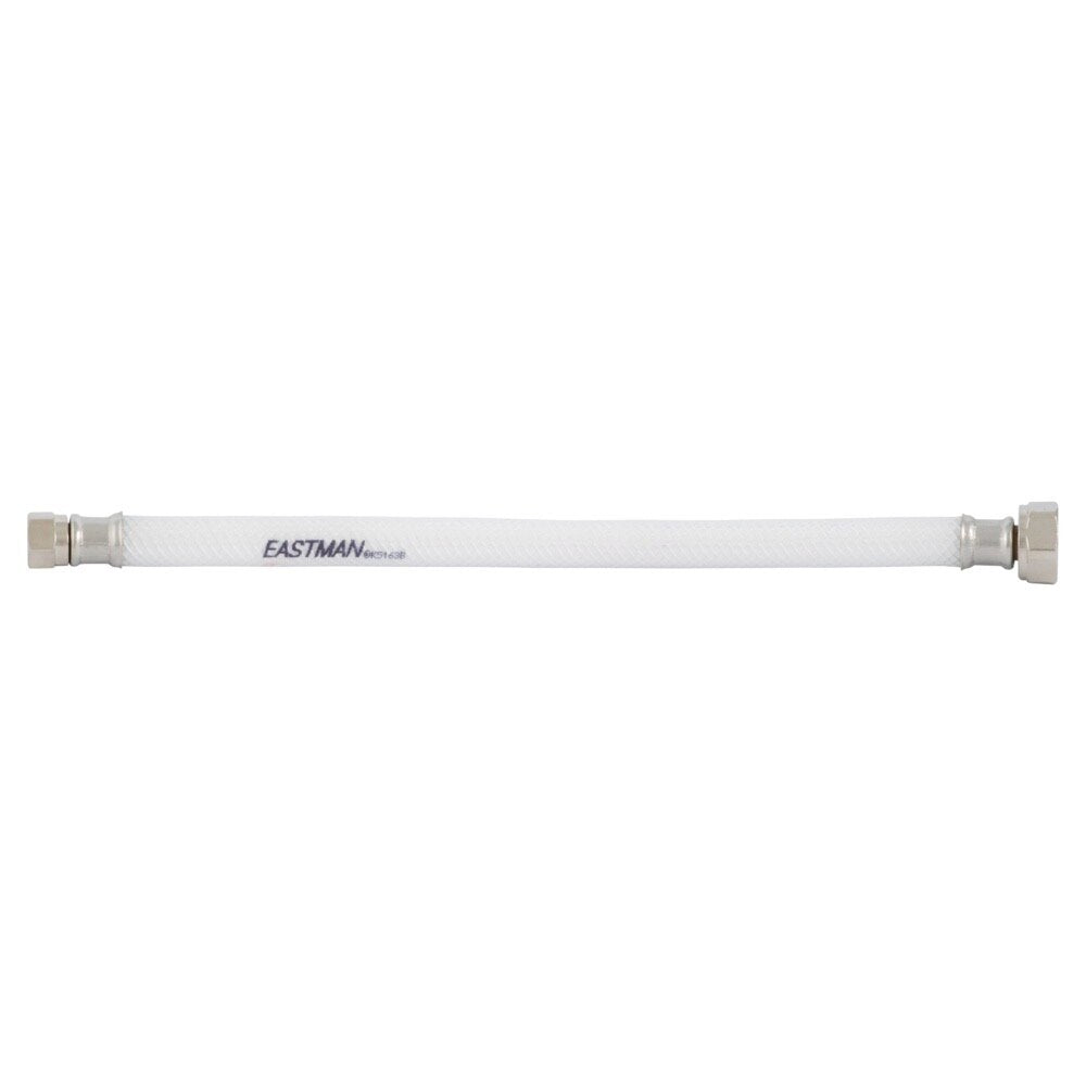 Eastman 48909 1/2 in. IPS x 3/8 in. Comp x 12 in. PVC Flex Water Supply Line with Plastic Insert - 2