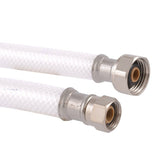 Eastman 48909 1/2 in. IPS x 3/8 in. Comp x 12 in. PVC Flex Water Supply Line with Plastic Insert - 3