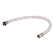 Eastman 48911 1/2 in IPS x 3/8 in Comp x 20 in Flex PVC Faucet Supply Line with Plastic Insert