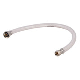 Eastman 48911 1/2 in IPS x 3/8 in Comp x 20 in Flex PVC Faucet Supply Line with Plastic Insert