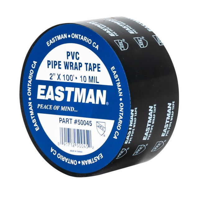 Eastman 50045 2 in. x 100 ft. 10 Mil Black PVC Pipe Wrap Tape