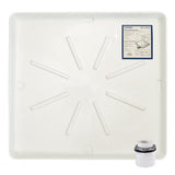 Eastman 52525 30 in x 32 in Heavy Duty Plastic Washing Machine Drain Pan