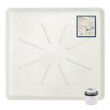 Eastman 52525 30 in x 32 in Heavy Duty Plastic Washing Machine Drain Pan