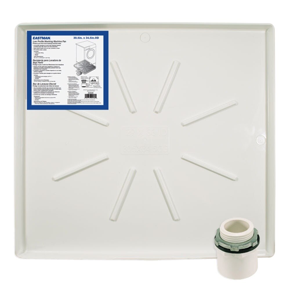 Eastman 52528 30.5 in. x 34.5 in. Low Profile Washing Machine Drain Pan - 3