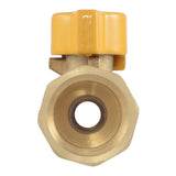 Eastman 60001B 3/8 in. OD Flare x 1/2 in. FIP Straight Brass Gas Valve - 3