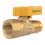Eastman 60003B 1/2 in. OD Flare x 1/2 in. FIP Straight Brass Gas Ball Valve