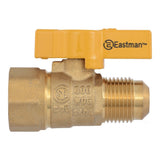 Eastman 60003B 1/2 in. OD Flare x 1/2 in. FIP Straight Brass Gas Ball Valve - 2