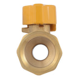 Eastman 60003B 1/2 in. OD Flare x 1/2 in. FIP Straight Brass Gas Ball Valve - 3