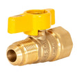 Eastman 60003 1/2 in. OD Flare x 1/2 in. FIP Straight Brass Gas Valve