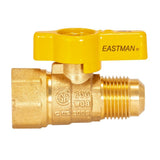Eastman 60003 1/2 in. OD Flare x 1/2 in. FIP Straight Brass Gas Valve - 2