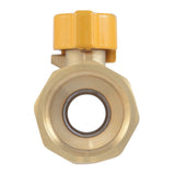 Eastman 60005B 5/8 in OD Flare x 3/4 in FIP Straight Brass Gas Ball Valve - 3