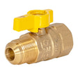 Eastman 60005 5/8 in. OD Flare x 3/4 in. FIP Straight Brass Gas Valve