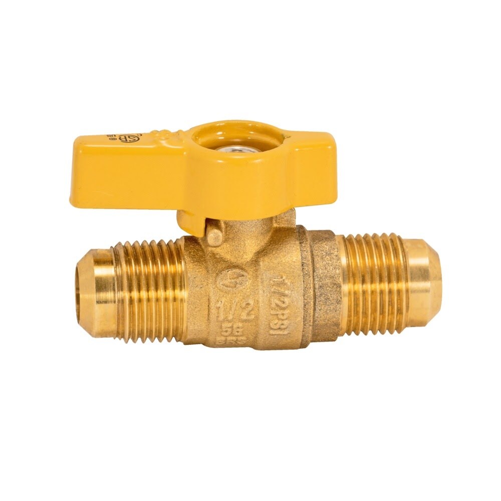 Eastman 60006 1/2 in. OD Flare x 1/2 in. OD Flare Straight Gas Valve - 2