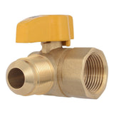 Eastman 60029B 5/8 in. OD Flare x 3/4 in. FIP Angle Brass Gas Ball Valve