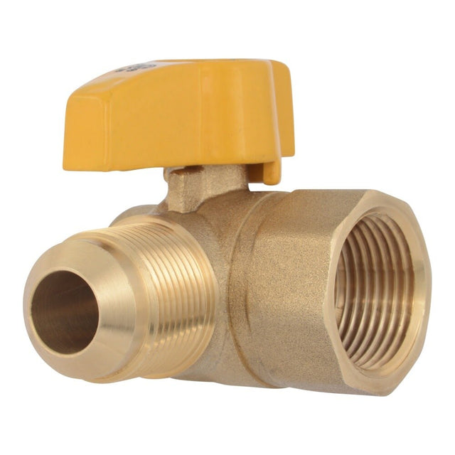 Eastman 60029B 5/8 in. OD Flare x 3/4 in. FIP Angle Brass Gas Ball Valve