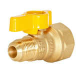 Eastman 60030 1/2 in OD Flare x 3/4 in FIP Straight Brass Gas Valve