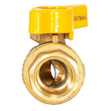 Eastman 60031 5/8 in. OD Flare 15/16-16 x 1/2 in. FIP Straight Brass Gas Valve - 3
