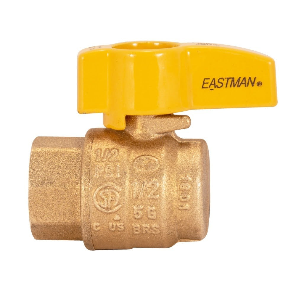 Eastman 60032 3/8 in OD Flare x 1/2 in FIP Angle Gas Valve - 2