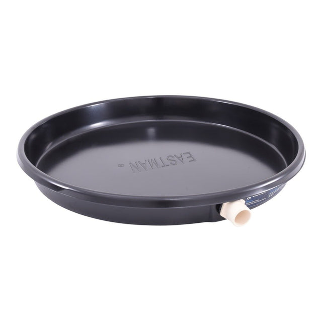 Eastman 60076CPN 20 in. ID Black Plastic Water Heater Drain Pan with 1 in. CPVC Fitting