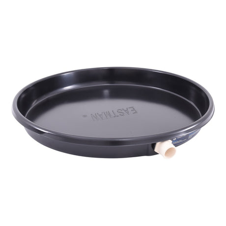 Eastman 60076CPN 20 in. ID Black Plastic Water Heater Drain Pan with 1 in. CPVC Fitting