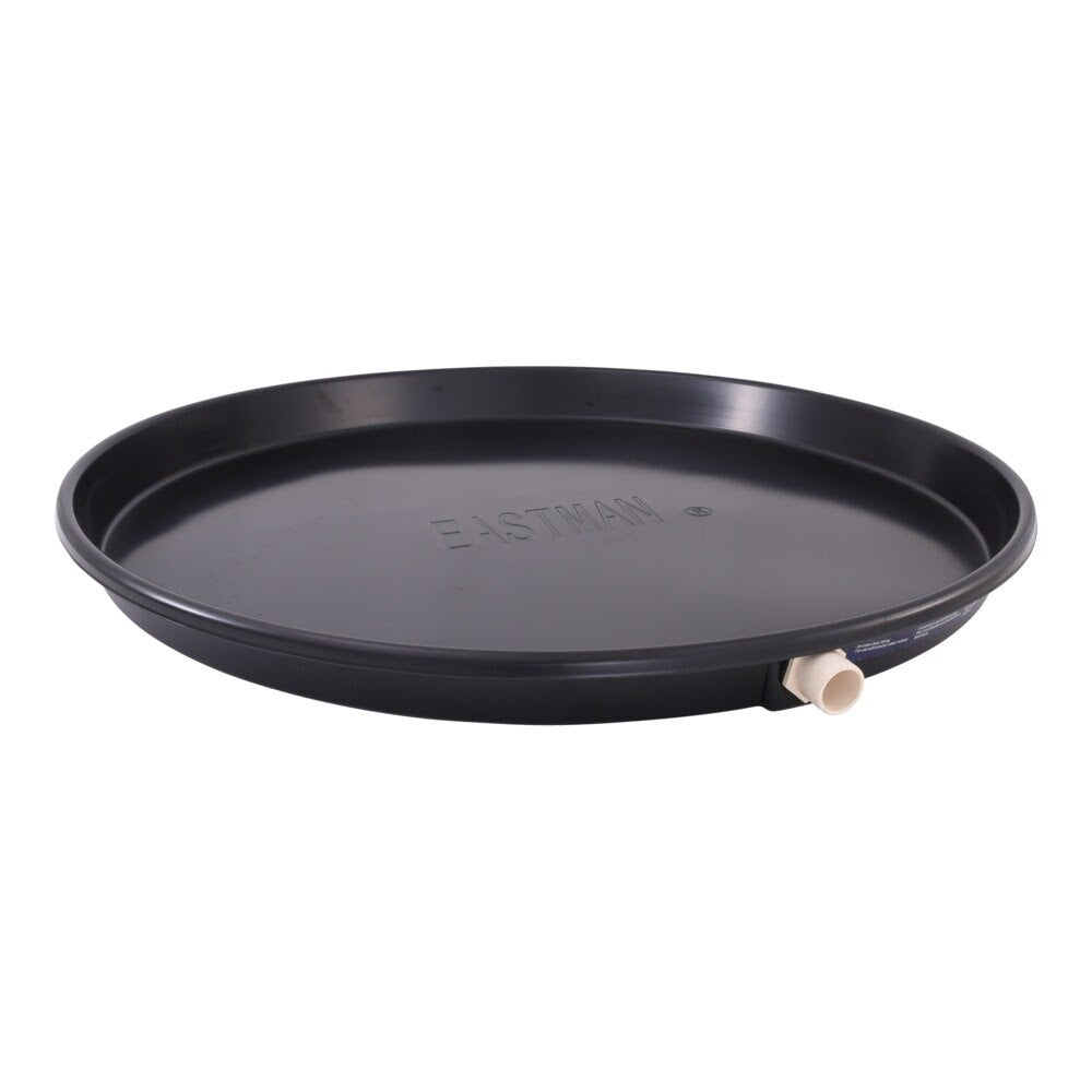 Eastman 60077CPN 30 in ID Black Plastic Water Heater Drain Pan with CPVC Fitting