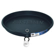 Eastman 60077 30 in. ID Black Plastic Water Heater Drain Pan with 1 in. PVC Fitting